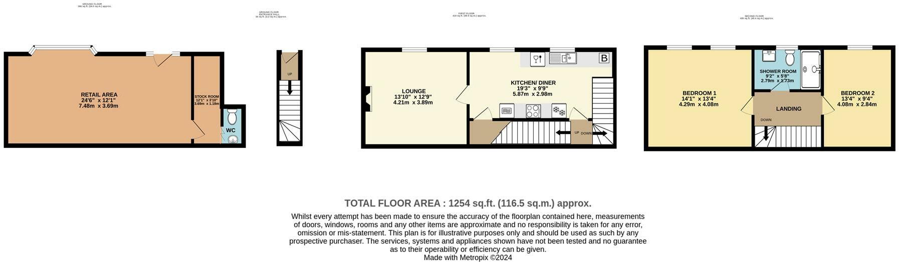 Esplanade, Fowey floorplan