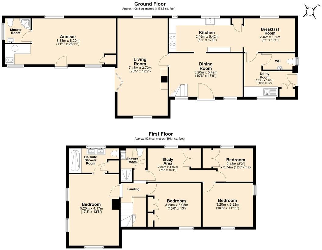 Little Brookfield, Allensmore, Hereford, Herefordshire floorplan