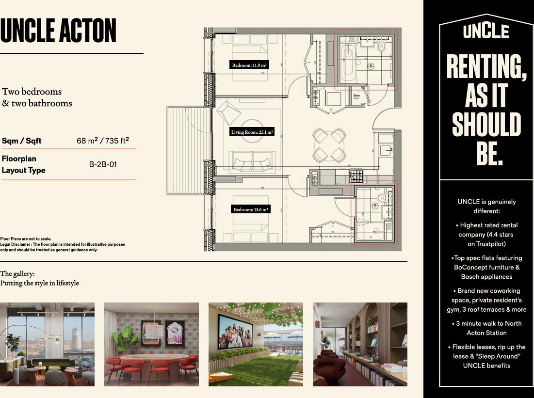 UNCLE Acton, 136 Victoria Rd, North Acton, London, W3 floorplan