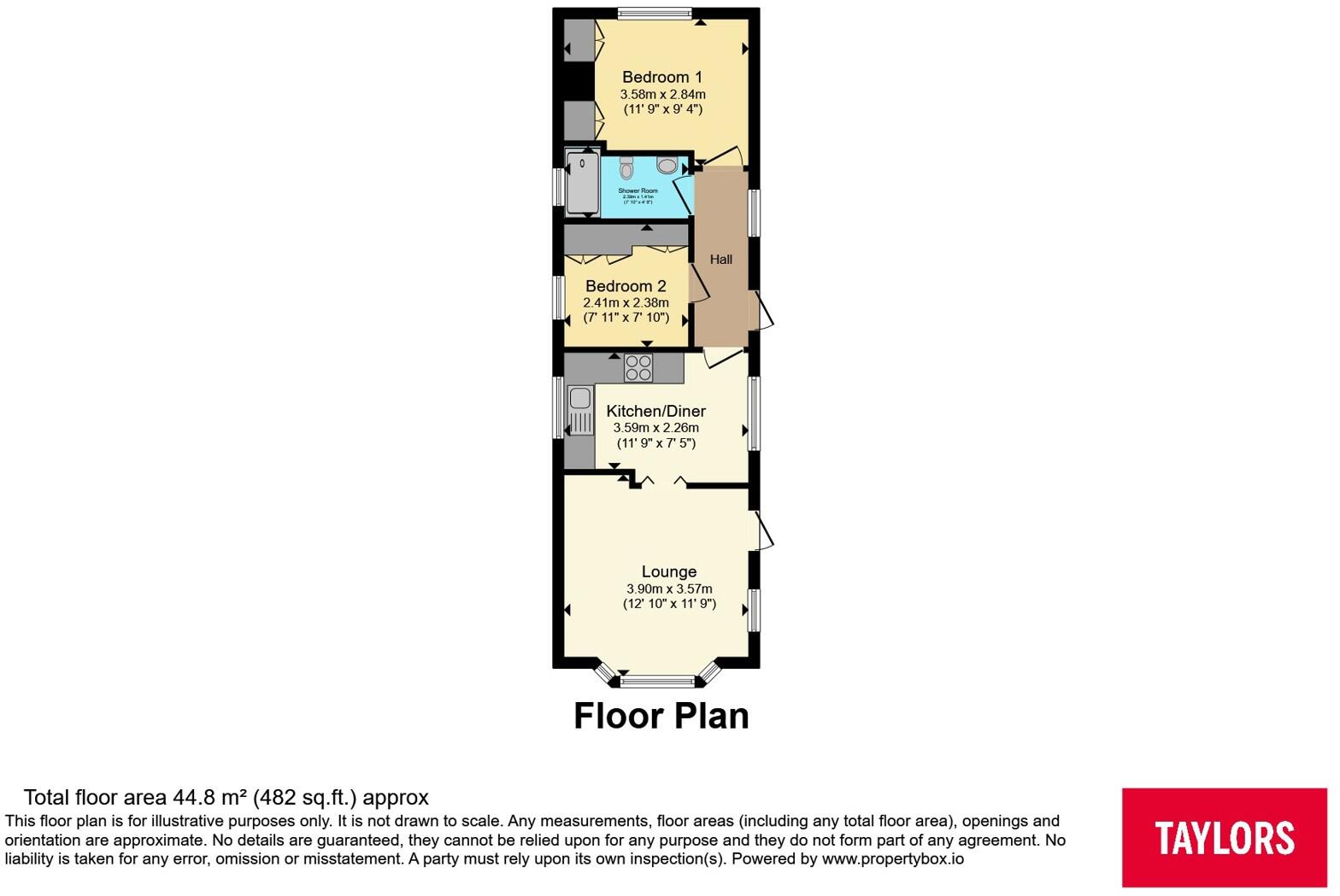 Long Close, Station Road, Lower Stondon, Henlow, SG16 floorplan