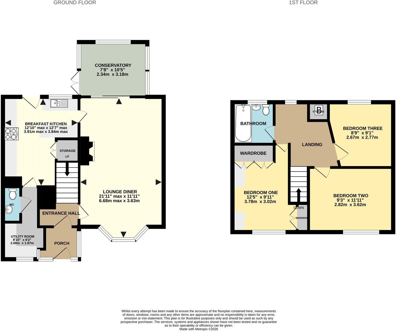 Morton Road, Harvington, Kidderminster, Worcestershire, DY10 floorplan