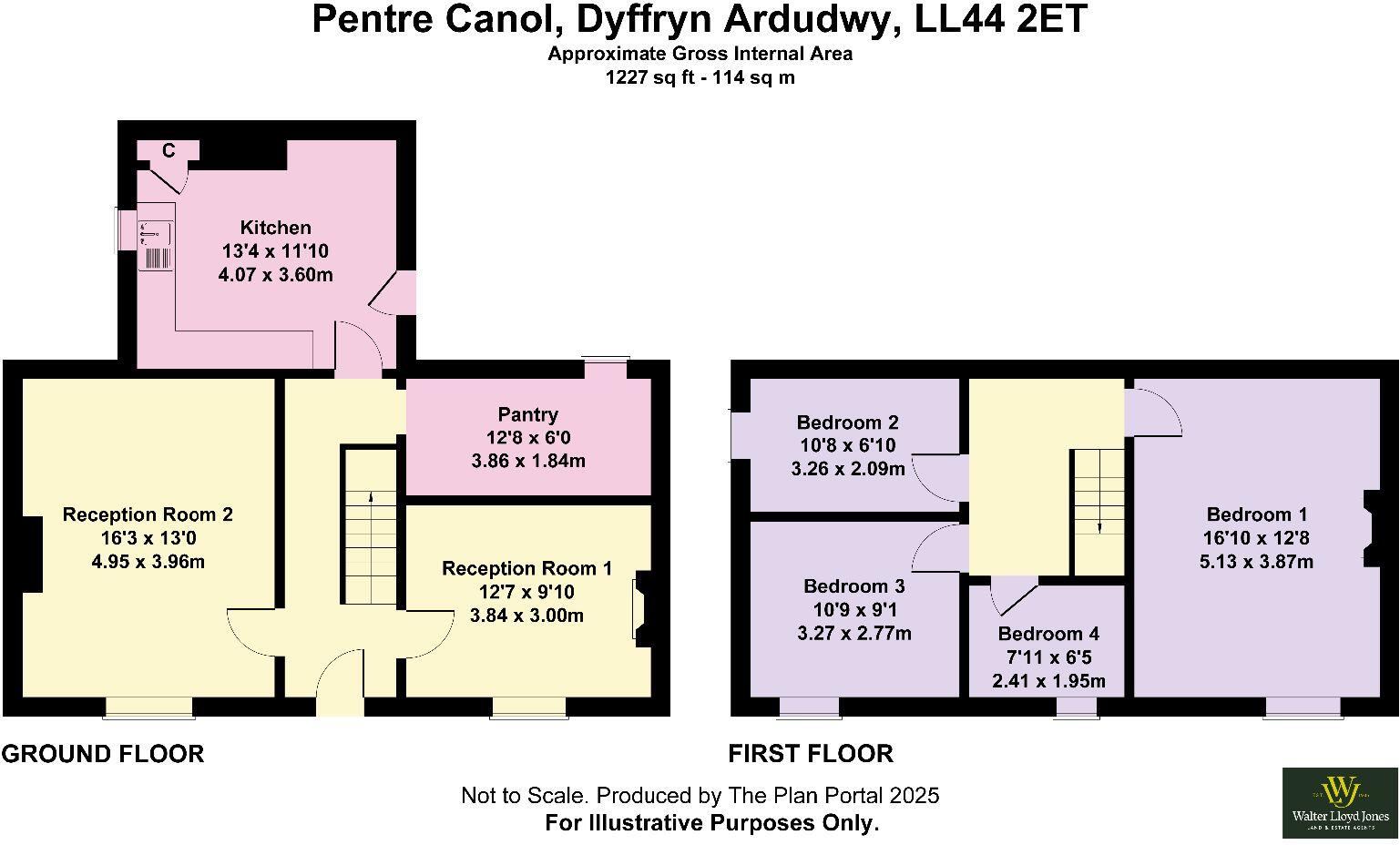 Pentre Canol Farm House, Dyffryn Ardudwy, LL44 2ET floorplan