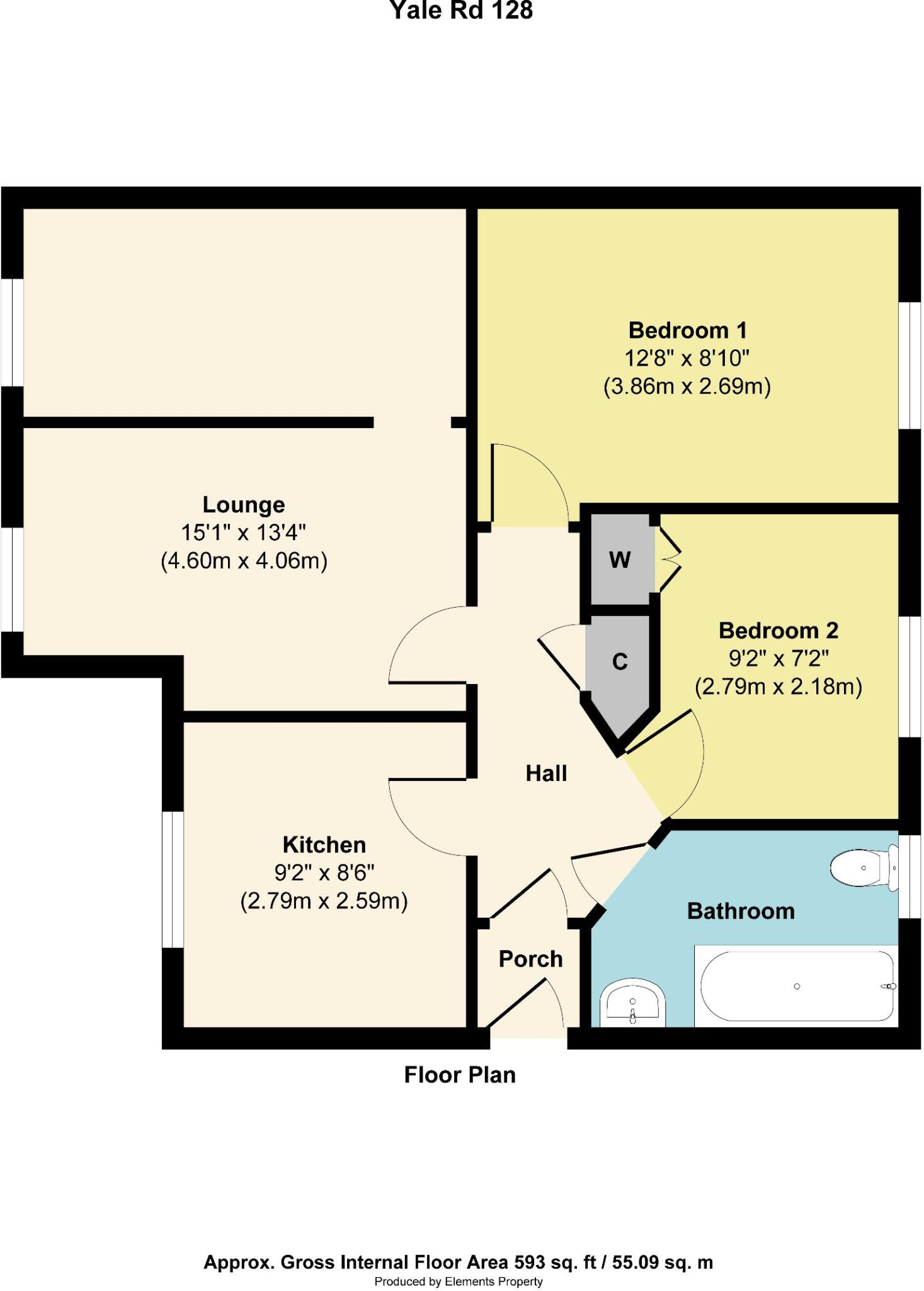 Yale Road, Willenhall floorplan