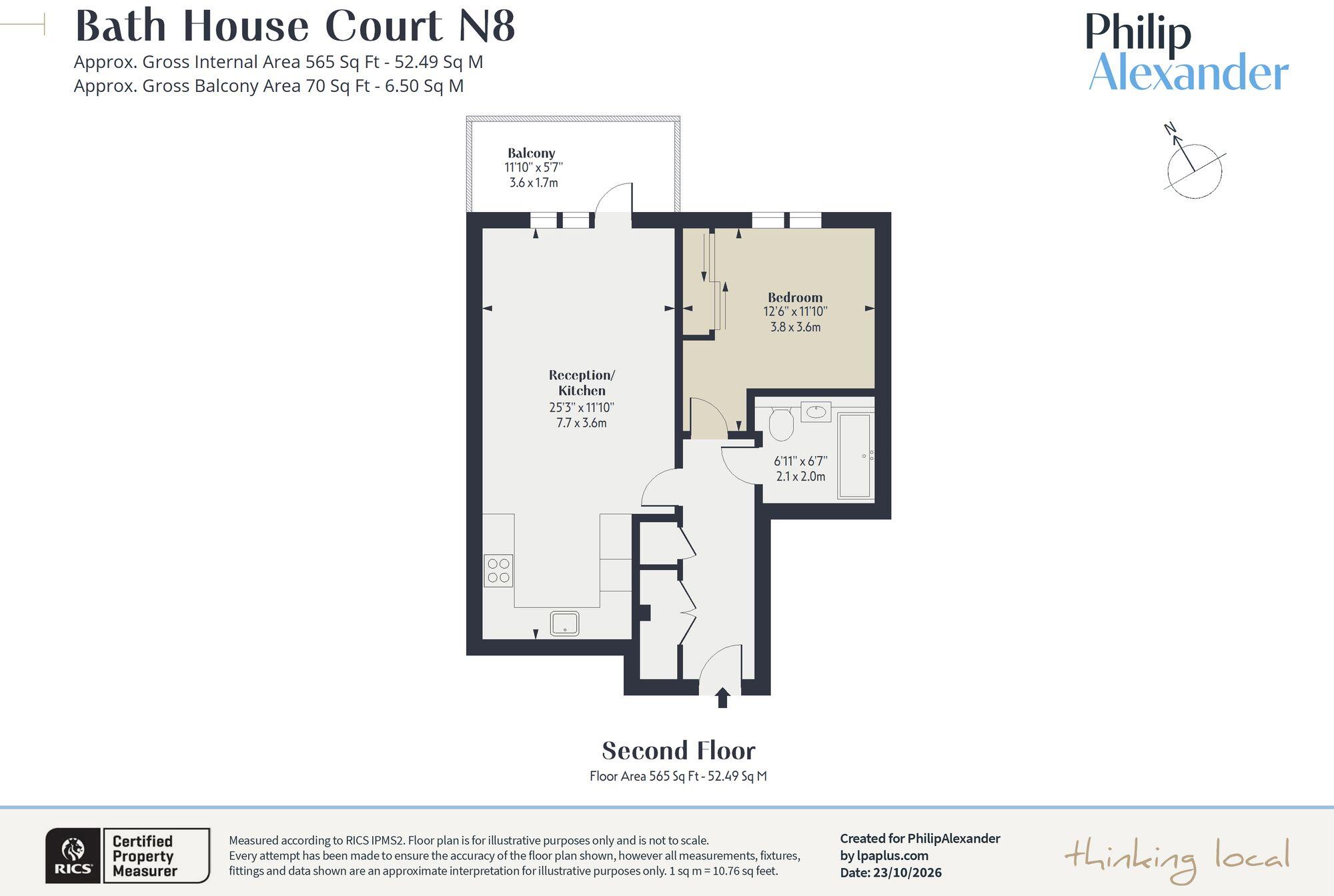 Bath House Court, Smithfield Square, Hornsey, N8 floorplan