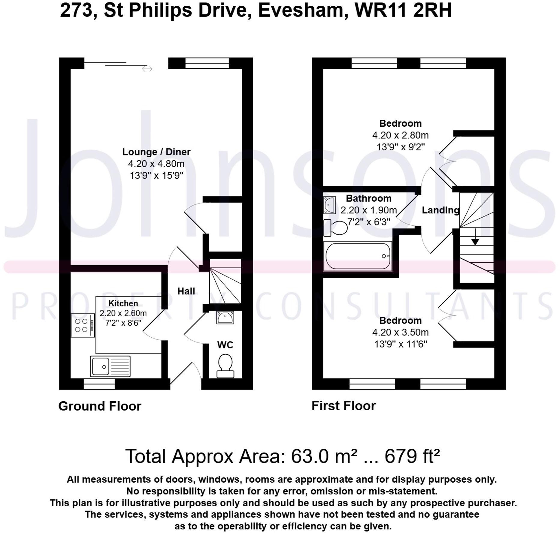 St. Philips Drive, Evesham, WR11 floorplan