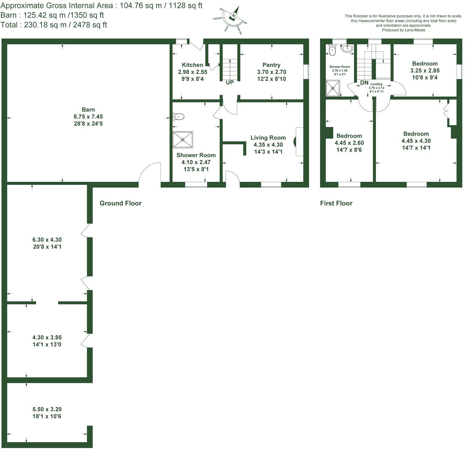 High Street, Elswick, Preston, Lancashire floorplan