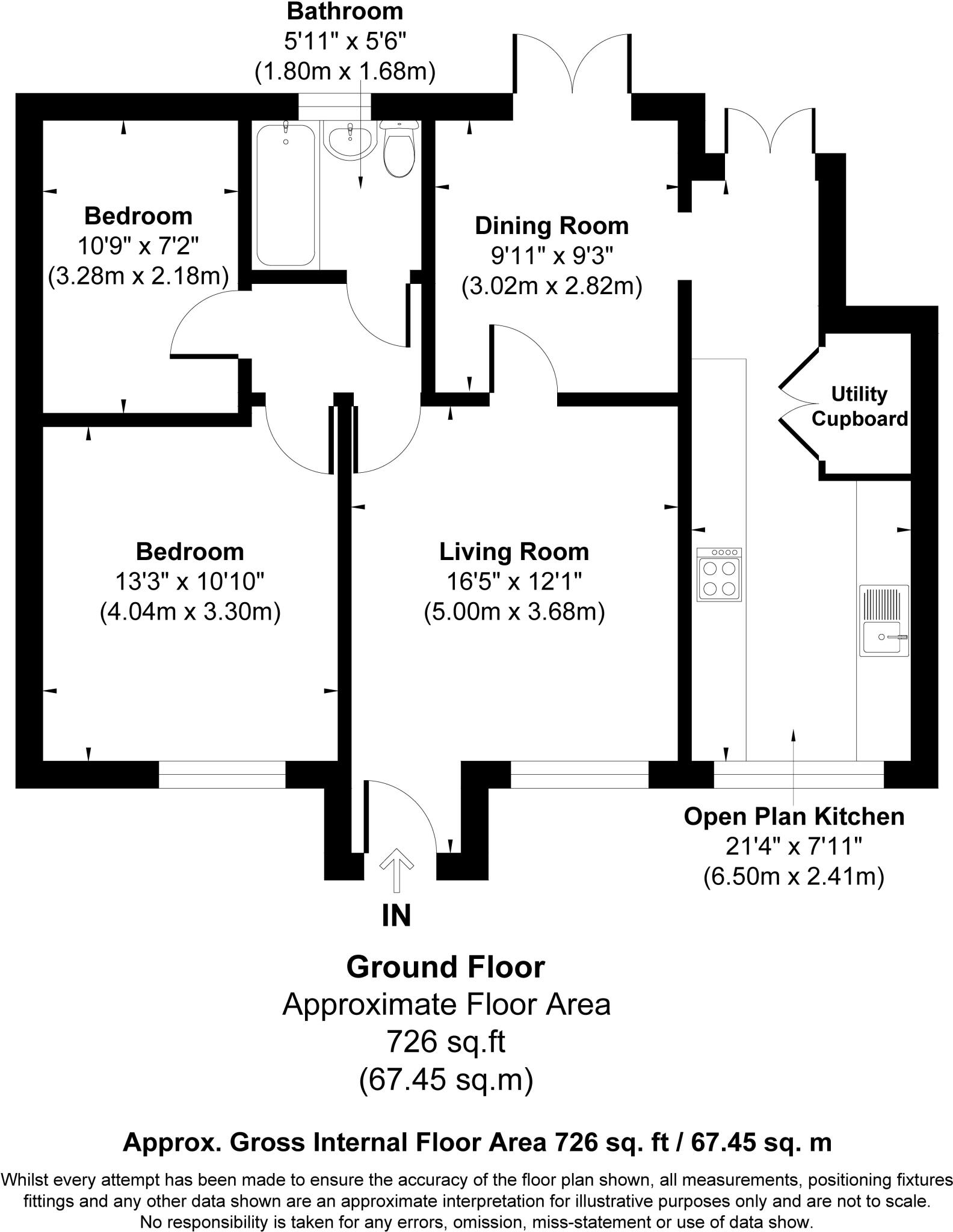 Wild Clough, Gee Cross floorplan
