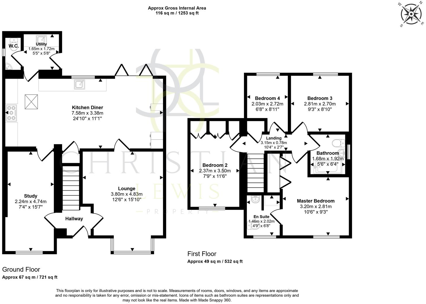 Falkland Road, Evesham floorplan