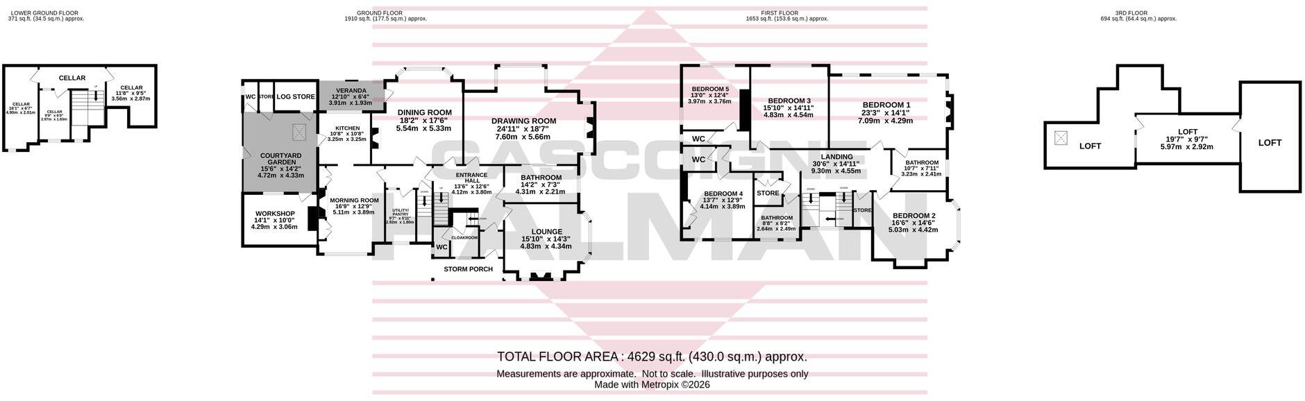 The Corner House, Mile End Lane floorplan