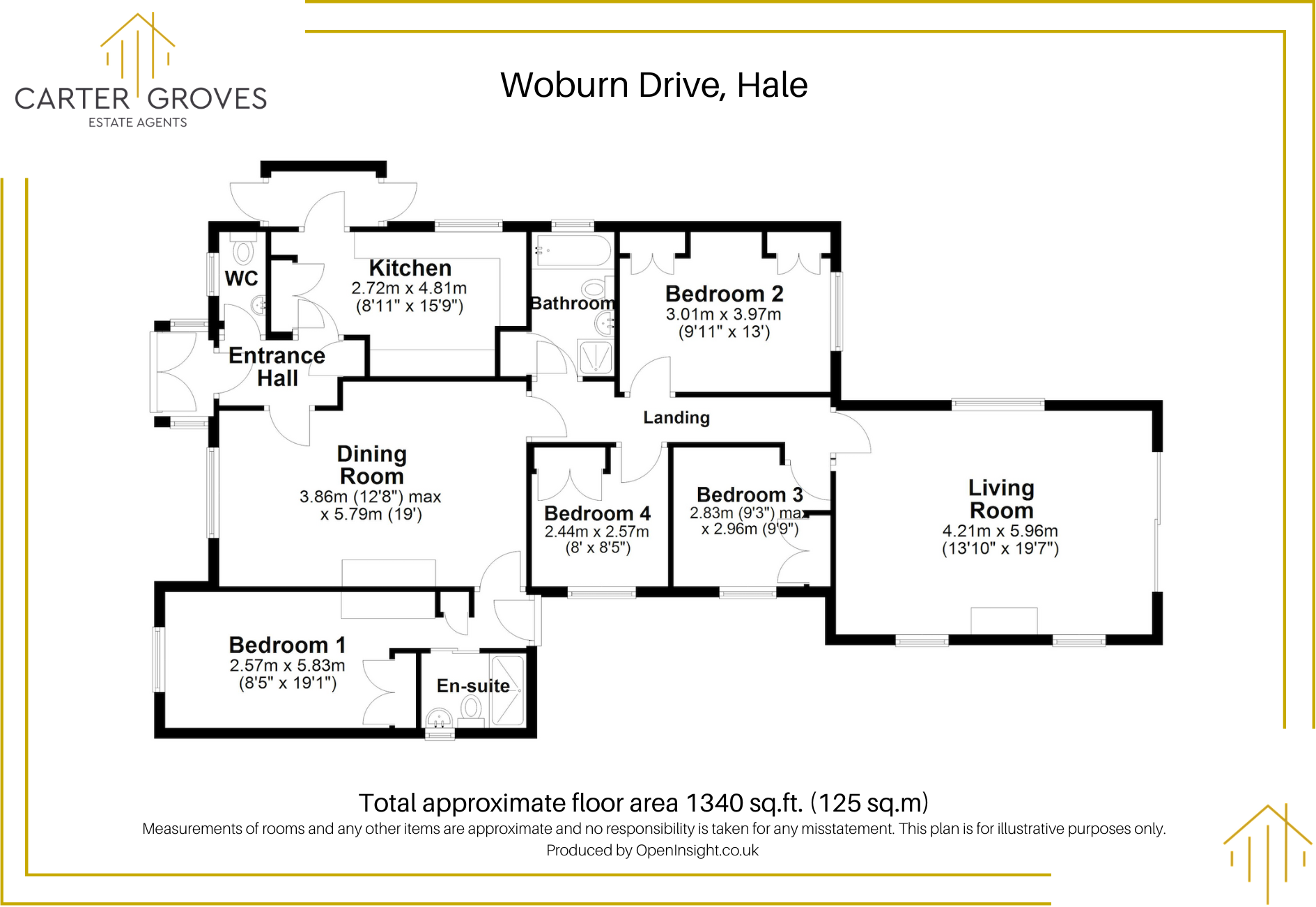 Woburn Drive, Hale, Altrincham, Greater Manchester, WA15 floorplan
