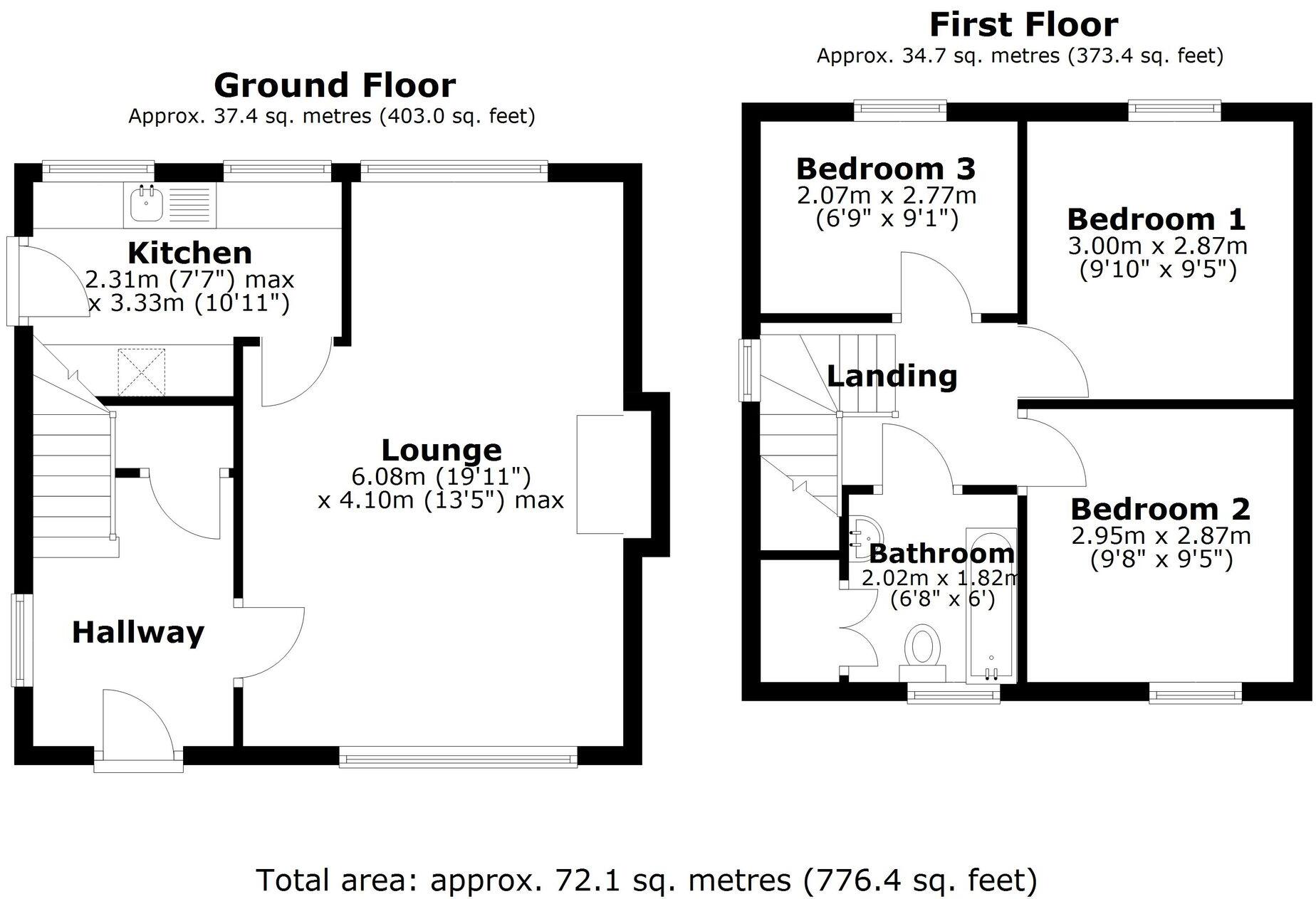 3, Simon Close, Woodbeck, DN22 floorplan