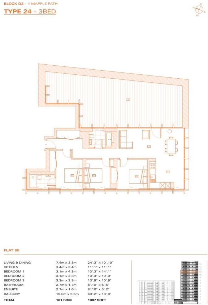 Mapple Path, Hackney, E5 floorplan