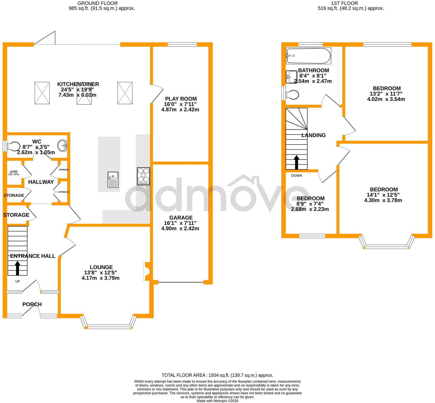 Preesall Avenue, Heald Green, SK8 floorplan