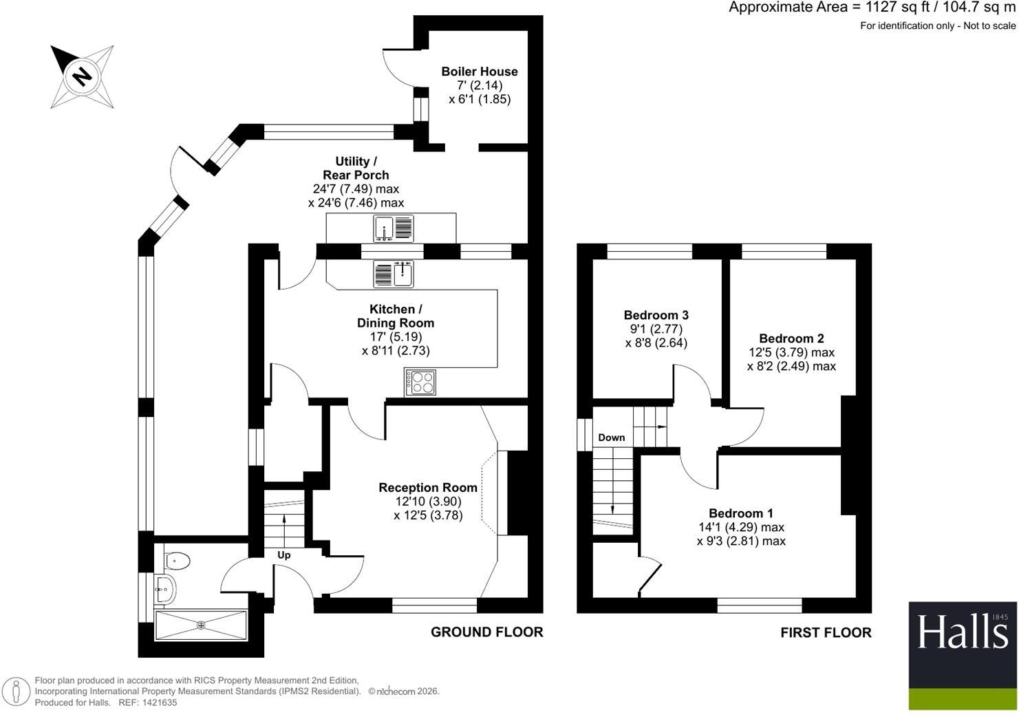 2 The Terrace, Lydham, Bishops Castle, SY9 5HD floorplan