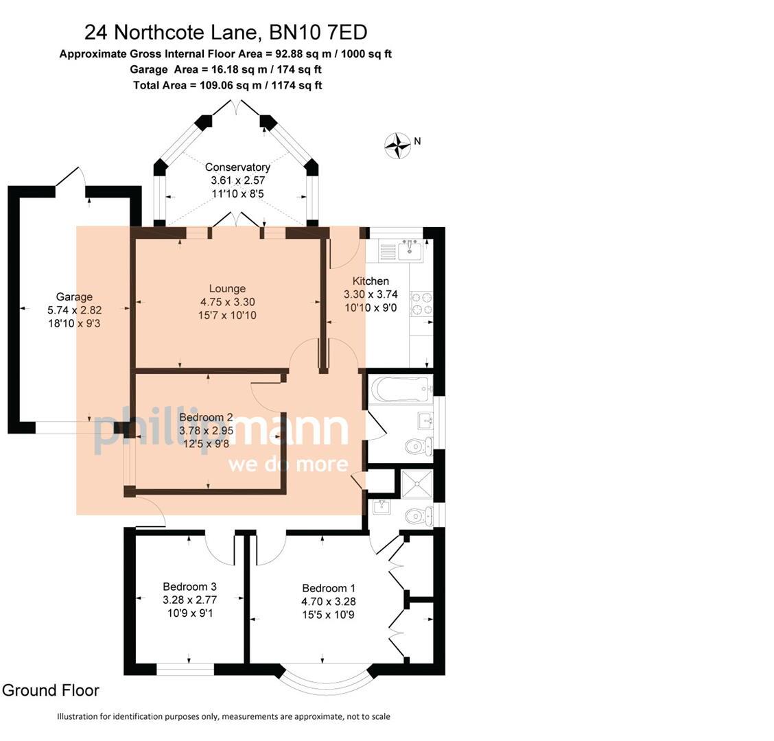 Northcote Lane, Telscombe Cliffs, Peacehaven floorplan