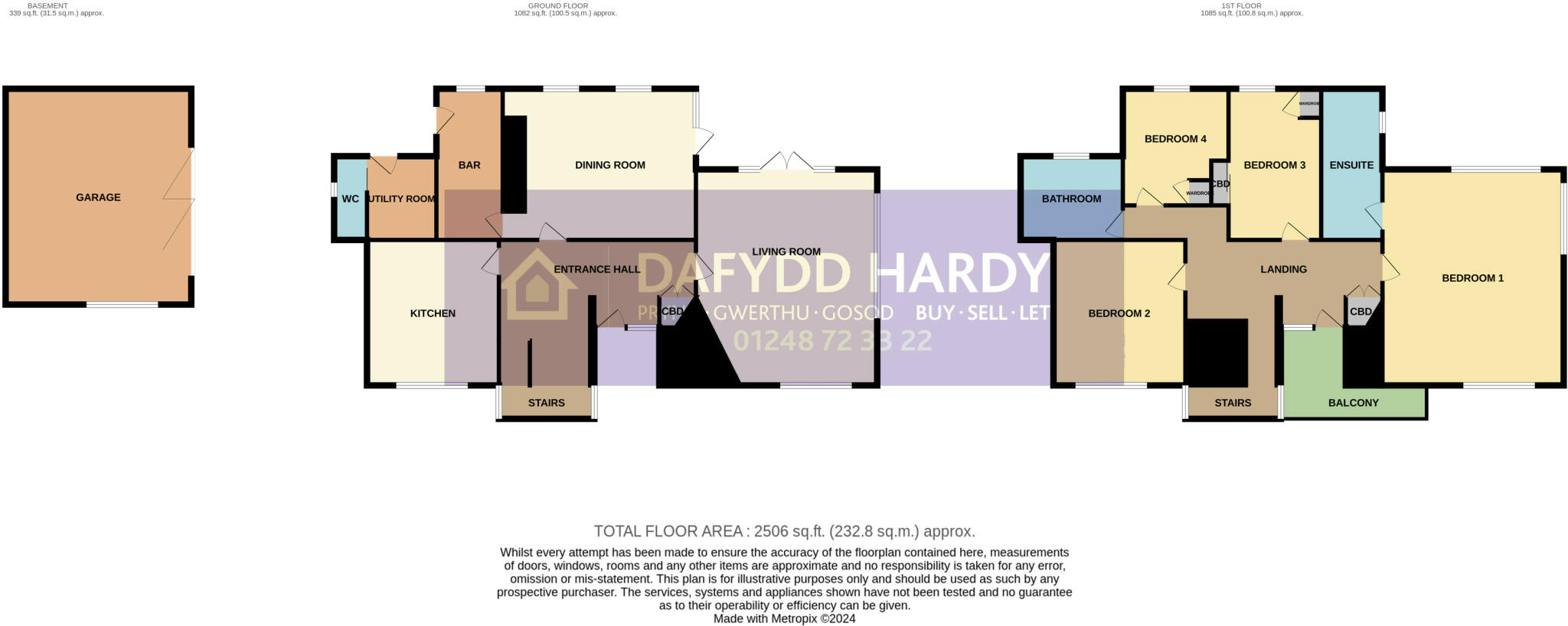 Town Hill, Llanrwst, Conwy, LL26 floorplan