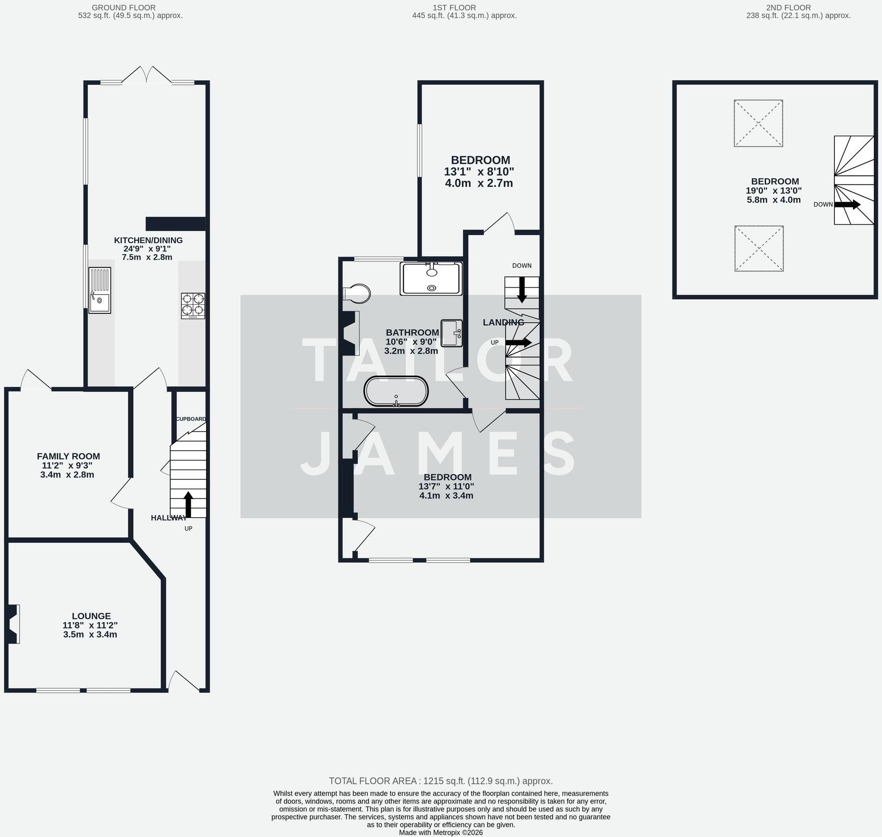 Albert Road, Southwick, BN42 floorplan