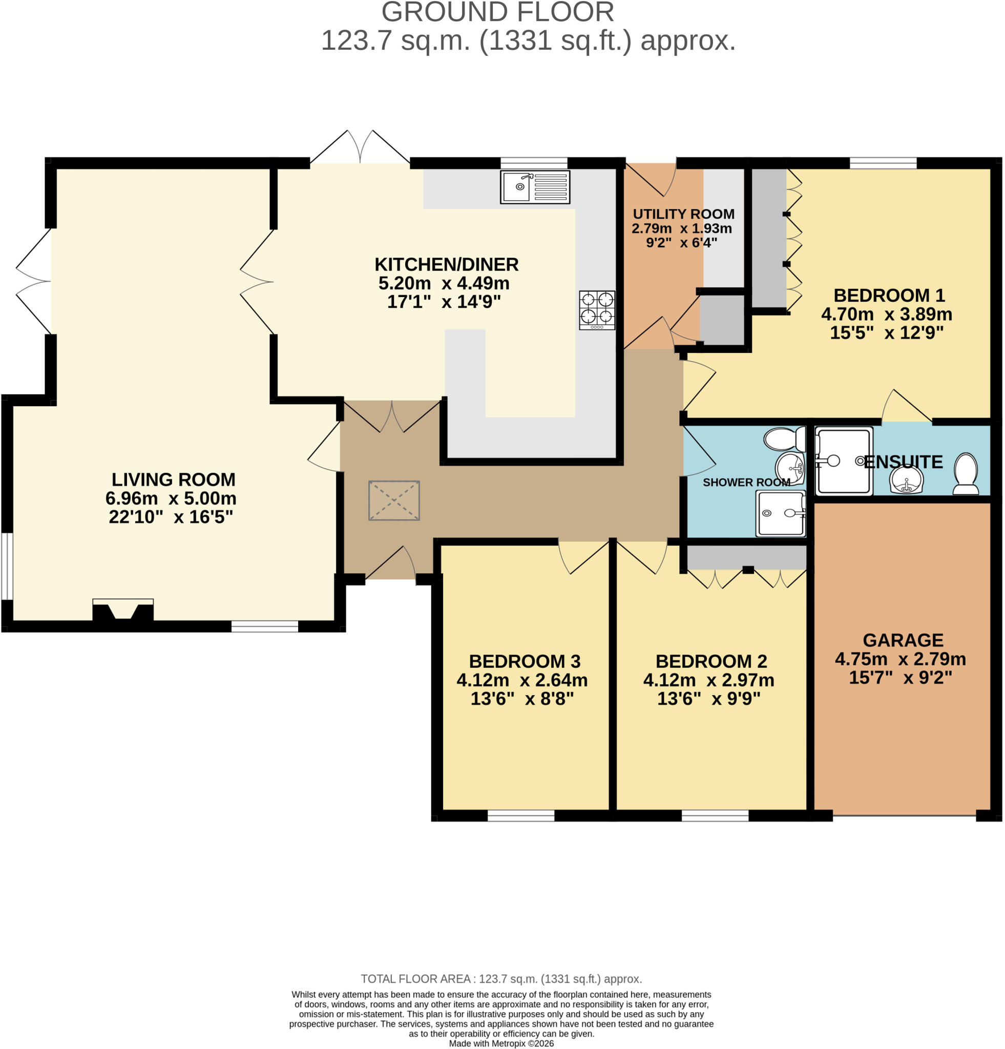 Garden Leys, Leighton Buzzard, Beds, LU7 floorplan