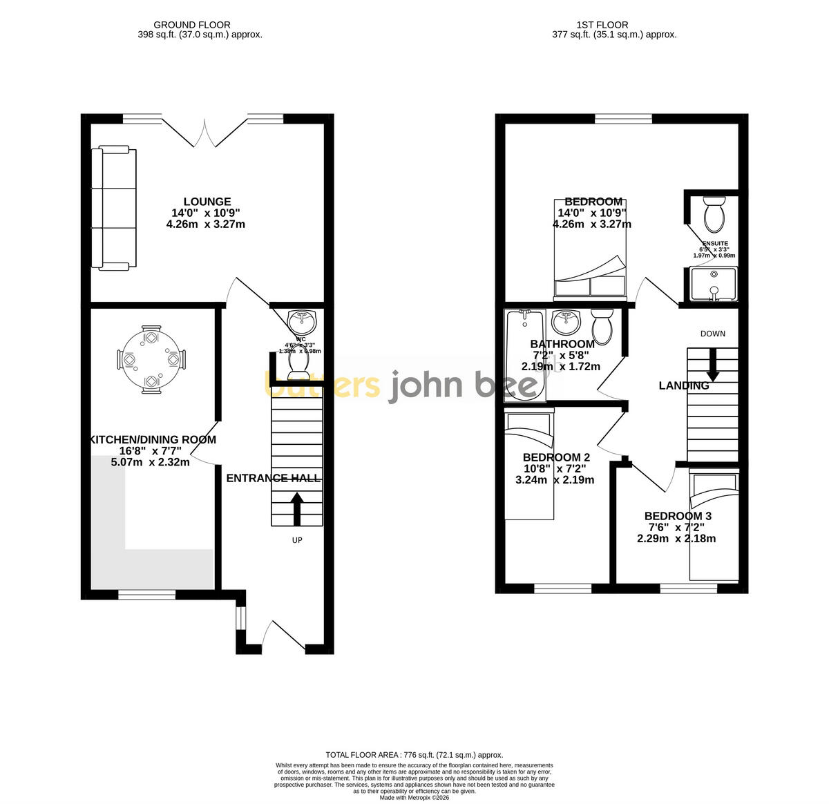 High Street, Halmer End floorplan