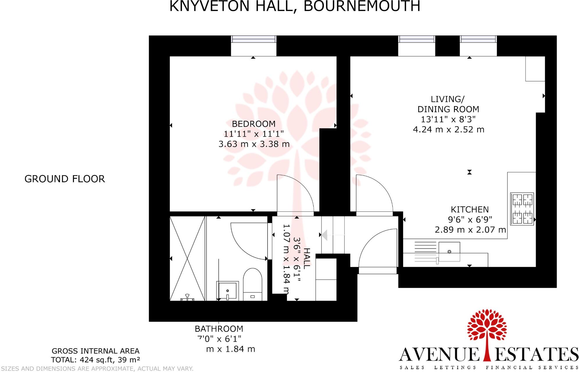 Knyveton Road, Bournemouth, Dorset, BH1 floorplan