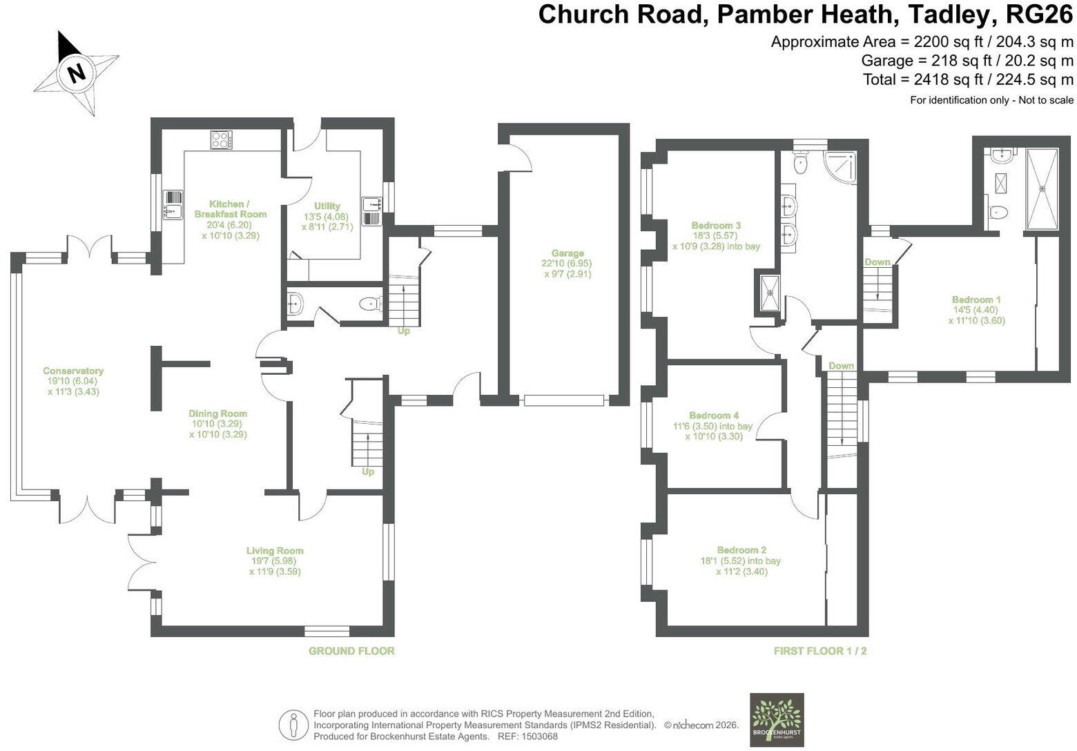 Church Road, Pamber Heath RG26 3DP floorplan