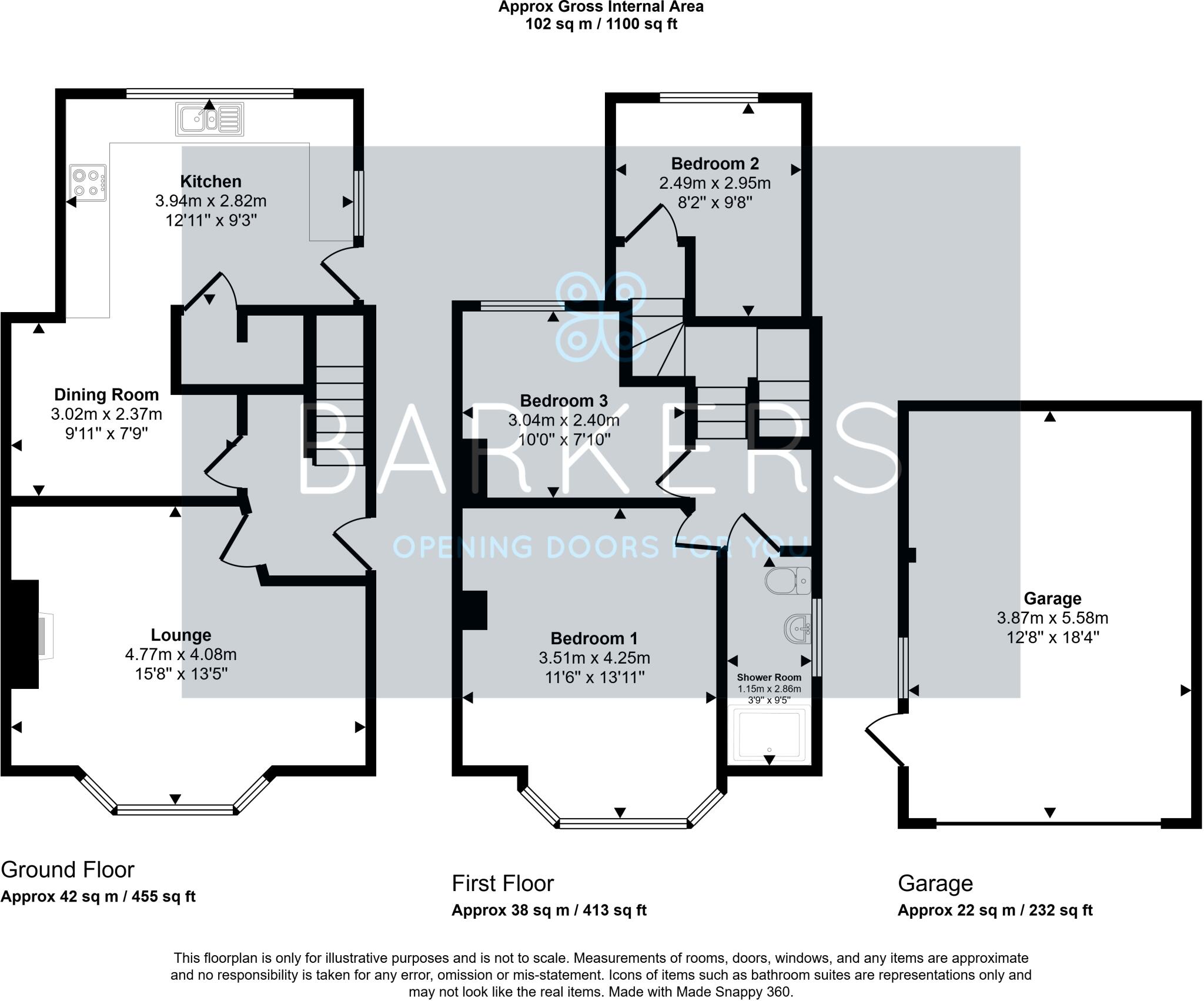 Casson Avenue, East Ardsley, Wakefield floorplan