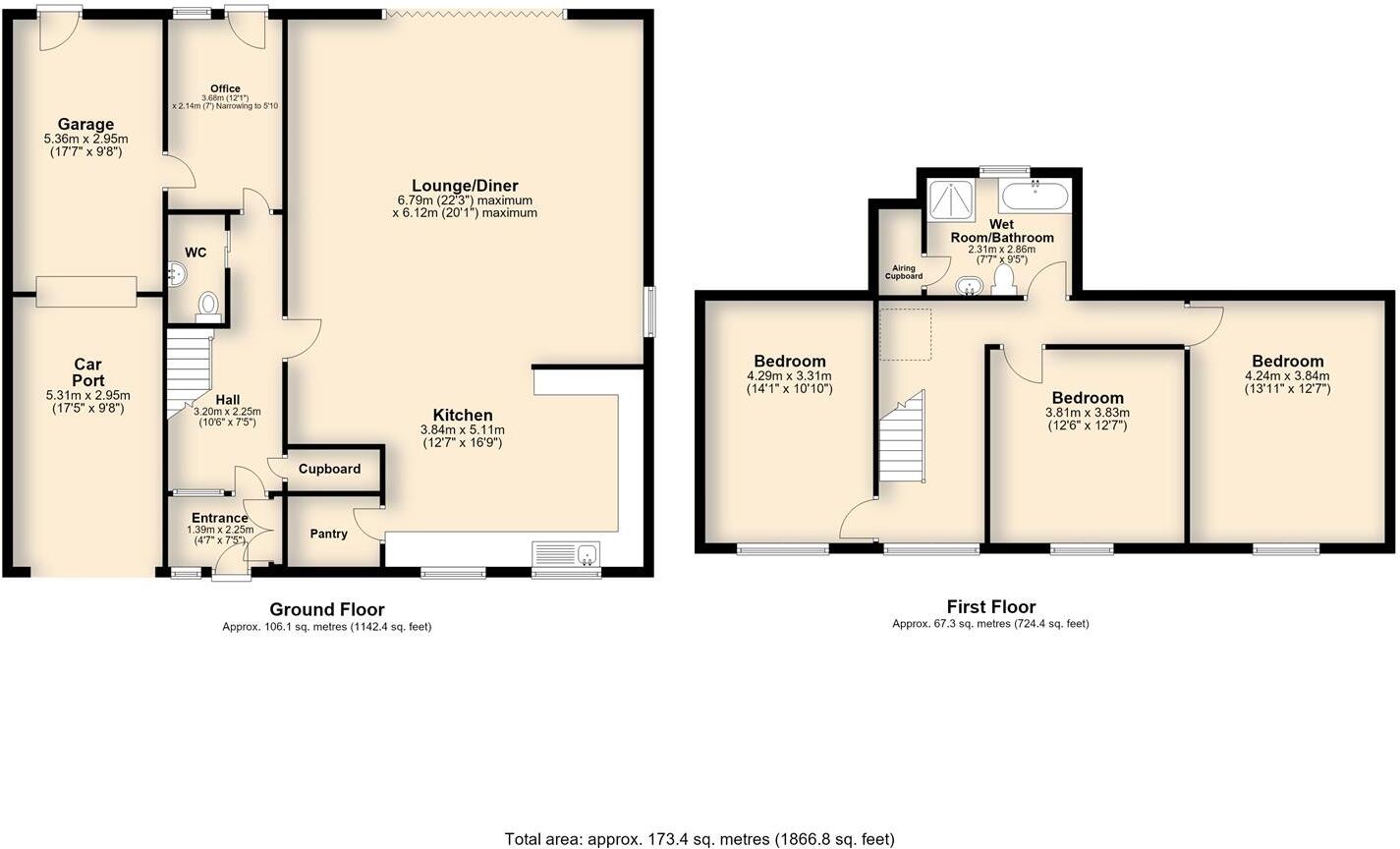 Vicar Street, Wymondham floorplan