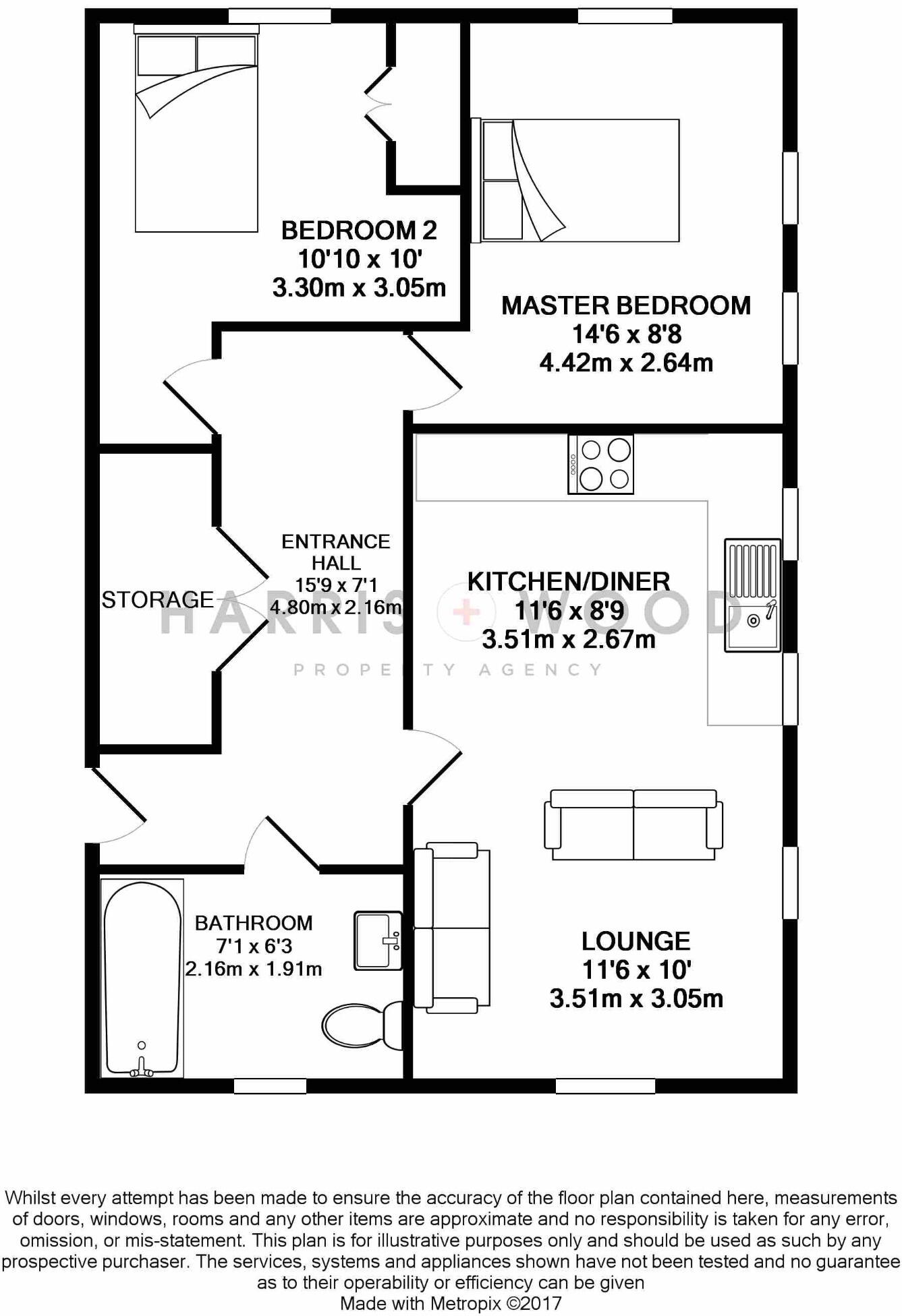 Captain Gardens, Colchester, Essex, CO2 floorplan