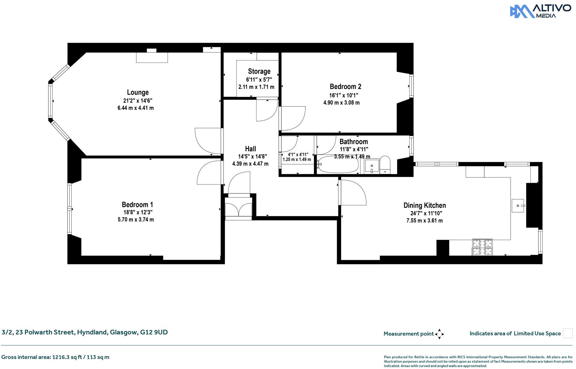 Polwarth Street, Hyndland, Glasgow floorplan