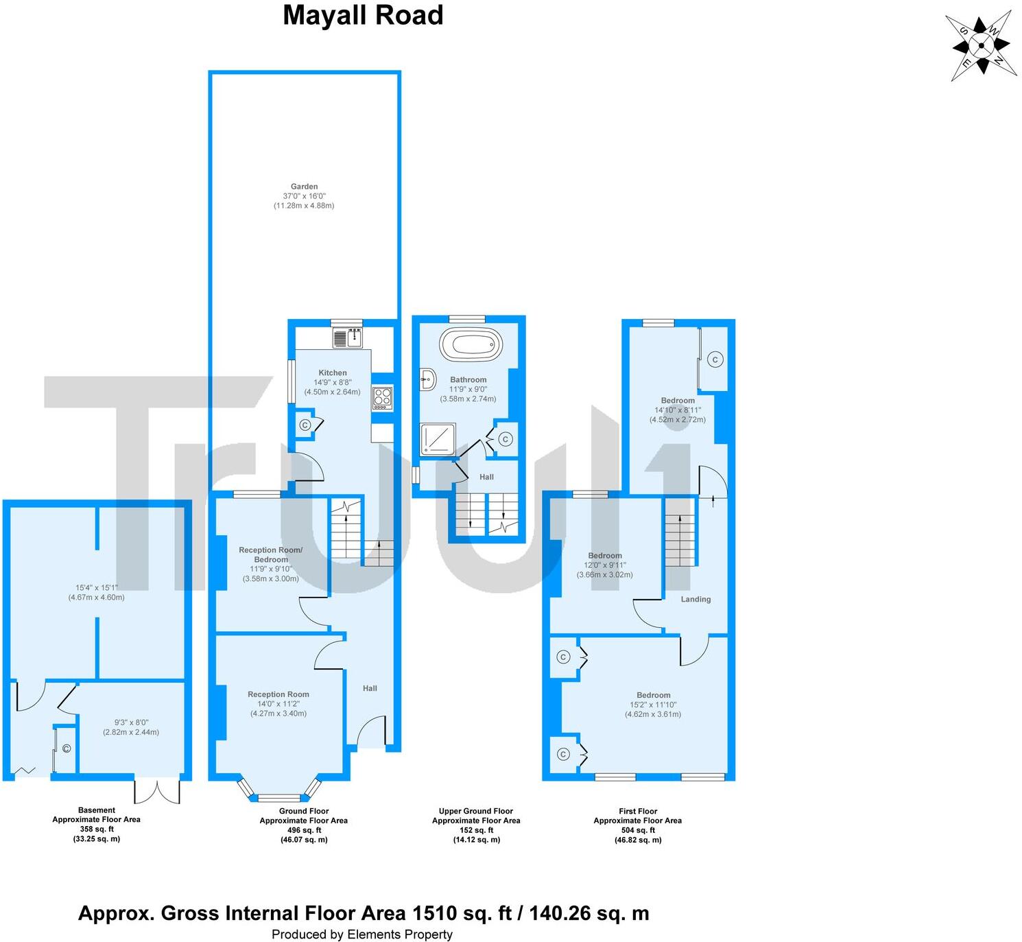 Mayall Road, London, SE24 floorplan