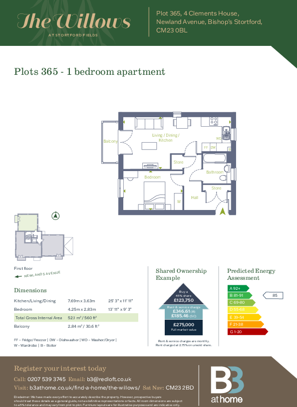 Clements House, Newland Avenue, Bishops Stortford, Hertfordshire floorplan