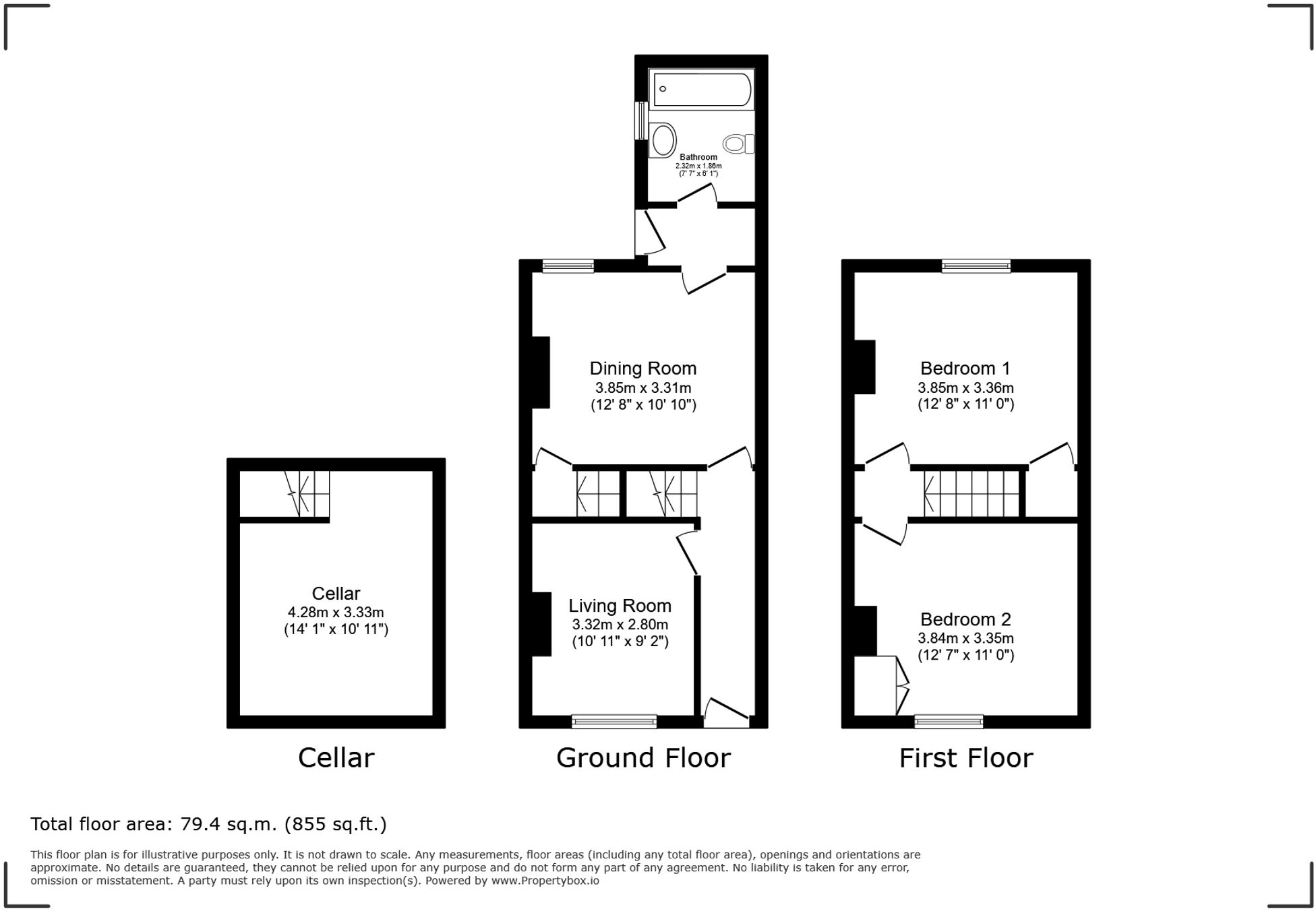 Birch Road, Bignall End, ST7 floorplan