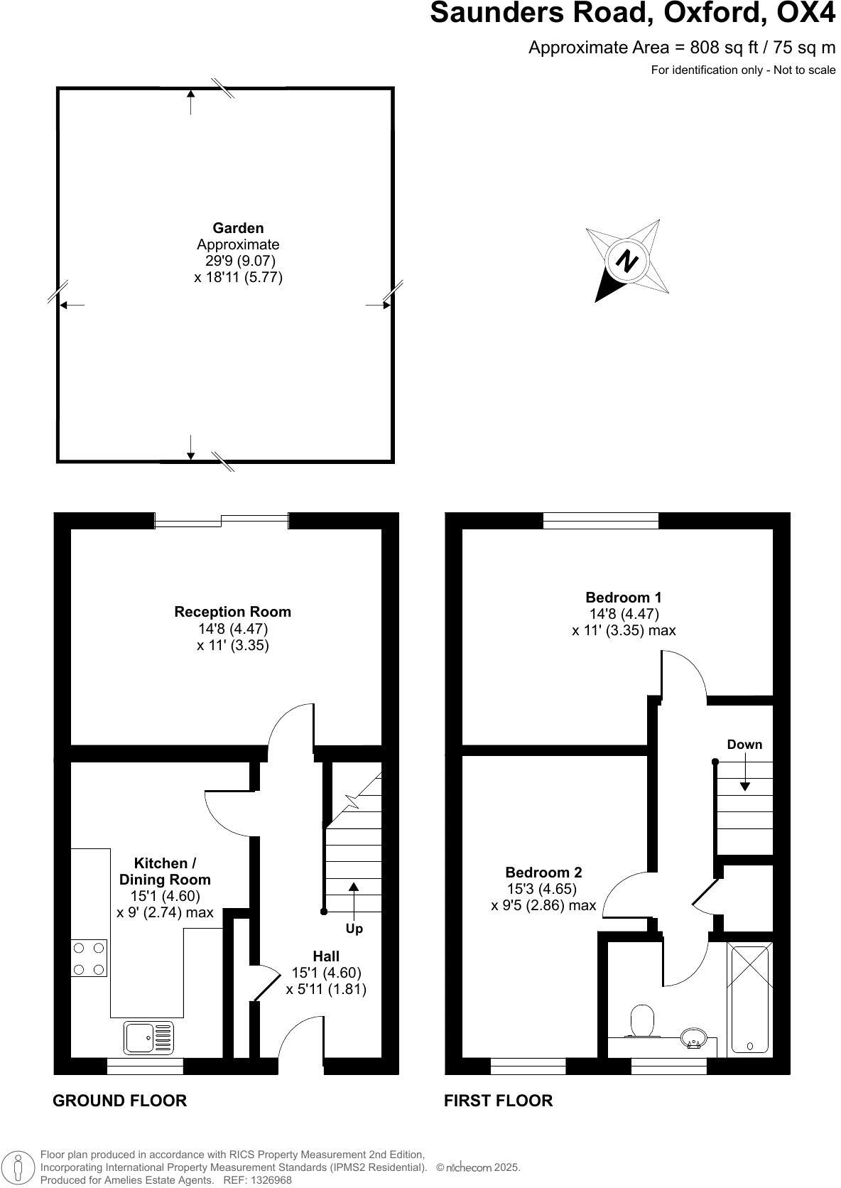 Saunders Road, Oxford floorplan