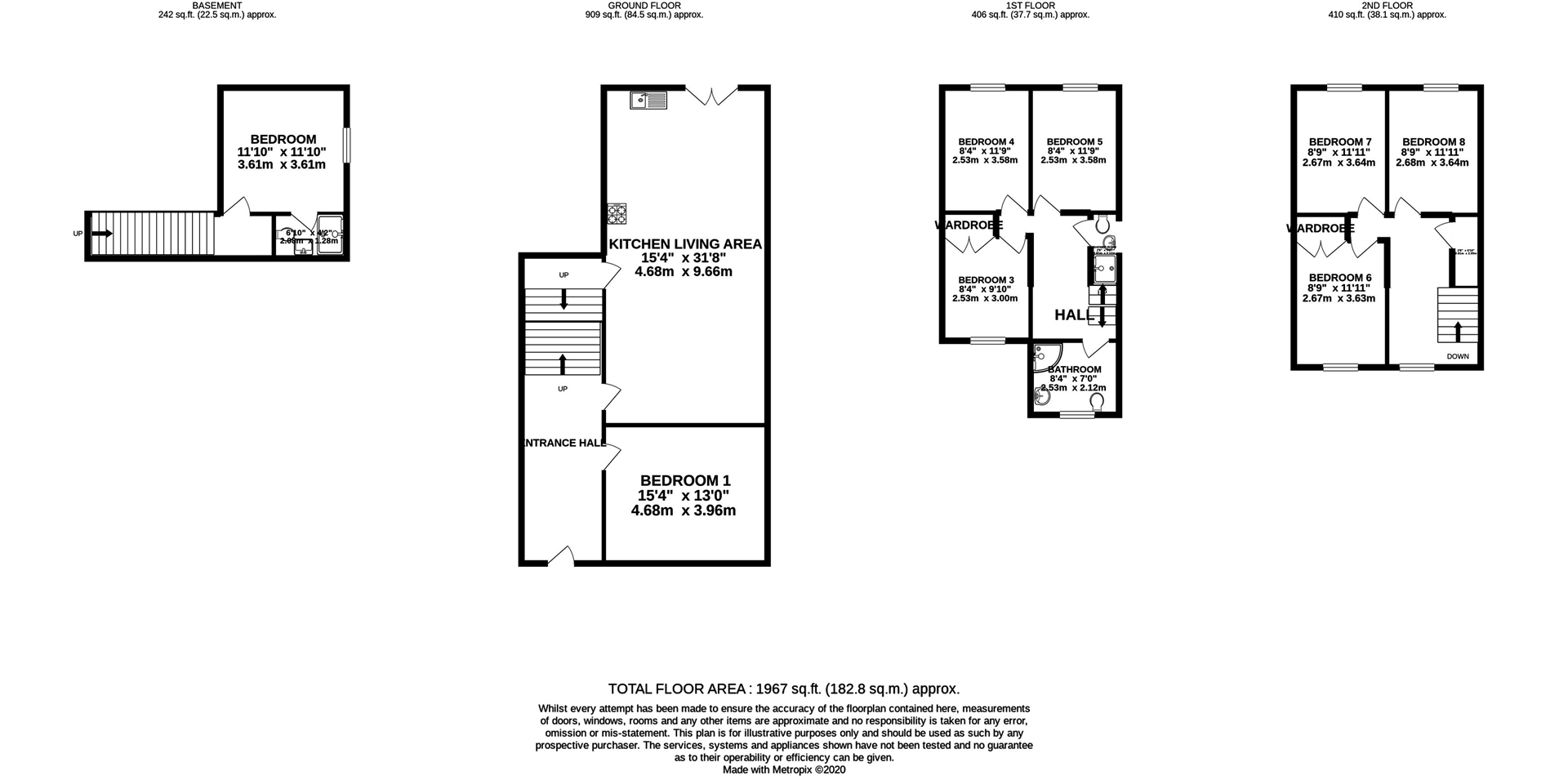 Arundel Street, Nottingham, Nottinghamshire, NG7 floorplan