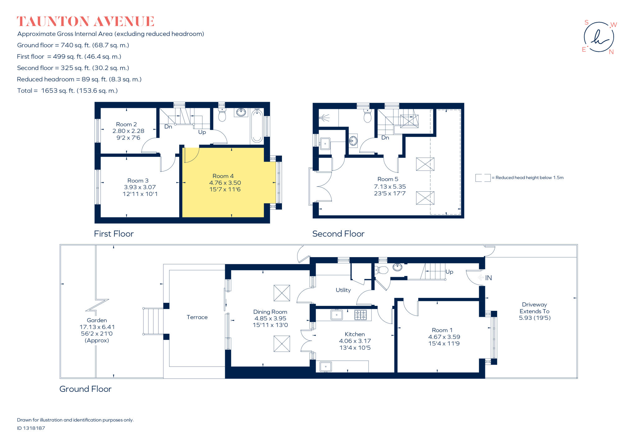 Taunton Avenue, Hounslow, TW3 floorplan