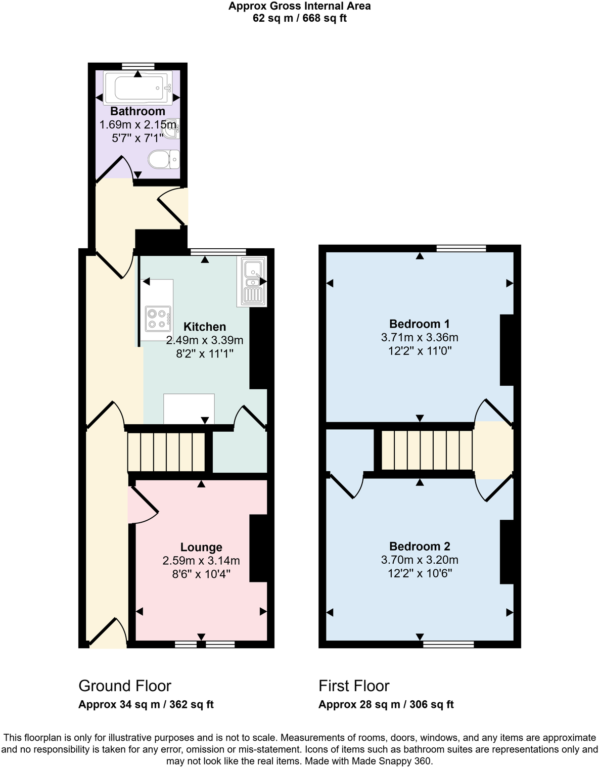 Peter Street, Workington, CA14 3DJ floorplan