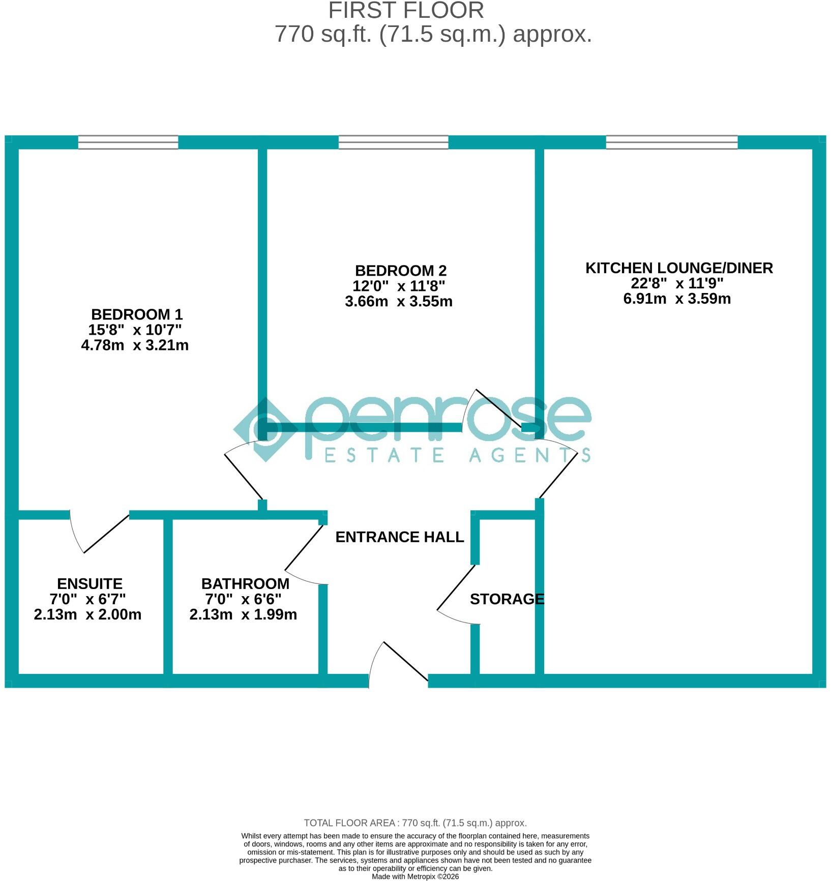 Ely House, Frances Drive, Dunstable, Bedfordshire, LU6 1GG floorplan