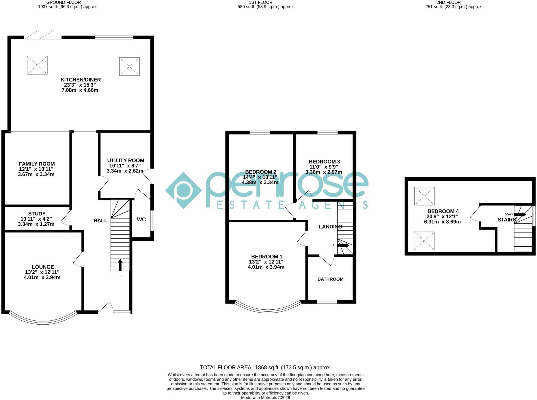 Cutenhoe Road, Luton, Bedfordshire, LU1 3NE floorplan