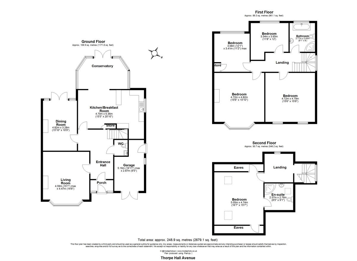 Thorpe Hall Avenue, Southend-on-sea, SS1 3 floorplan