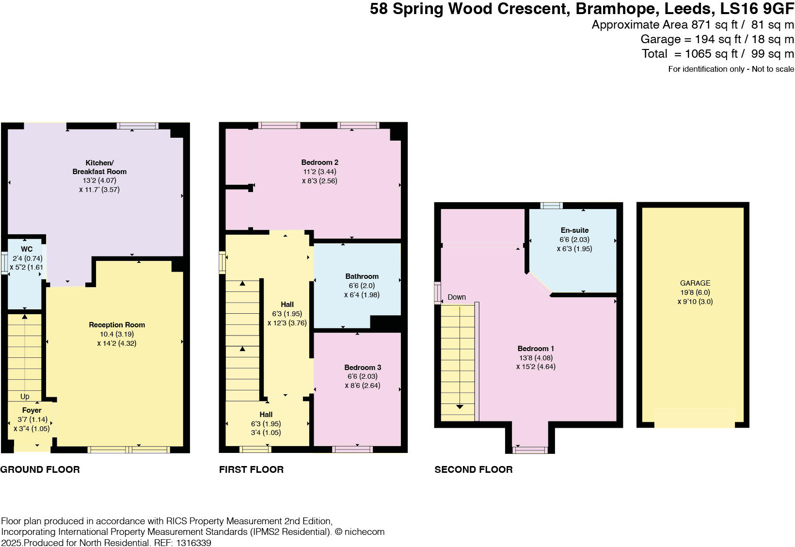 Spring Wood Crescent, Bramhope, Leeds, LS16 floorplan