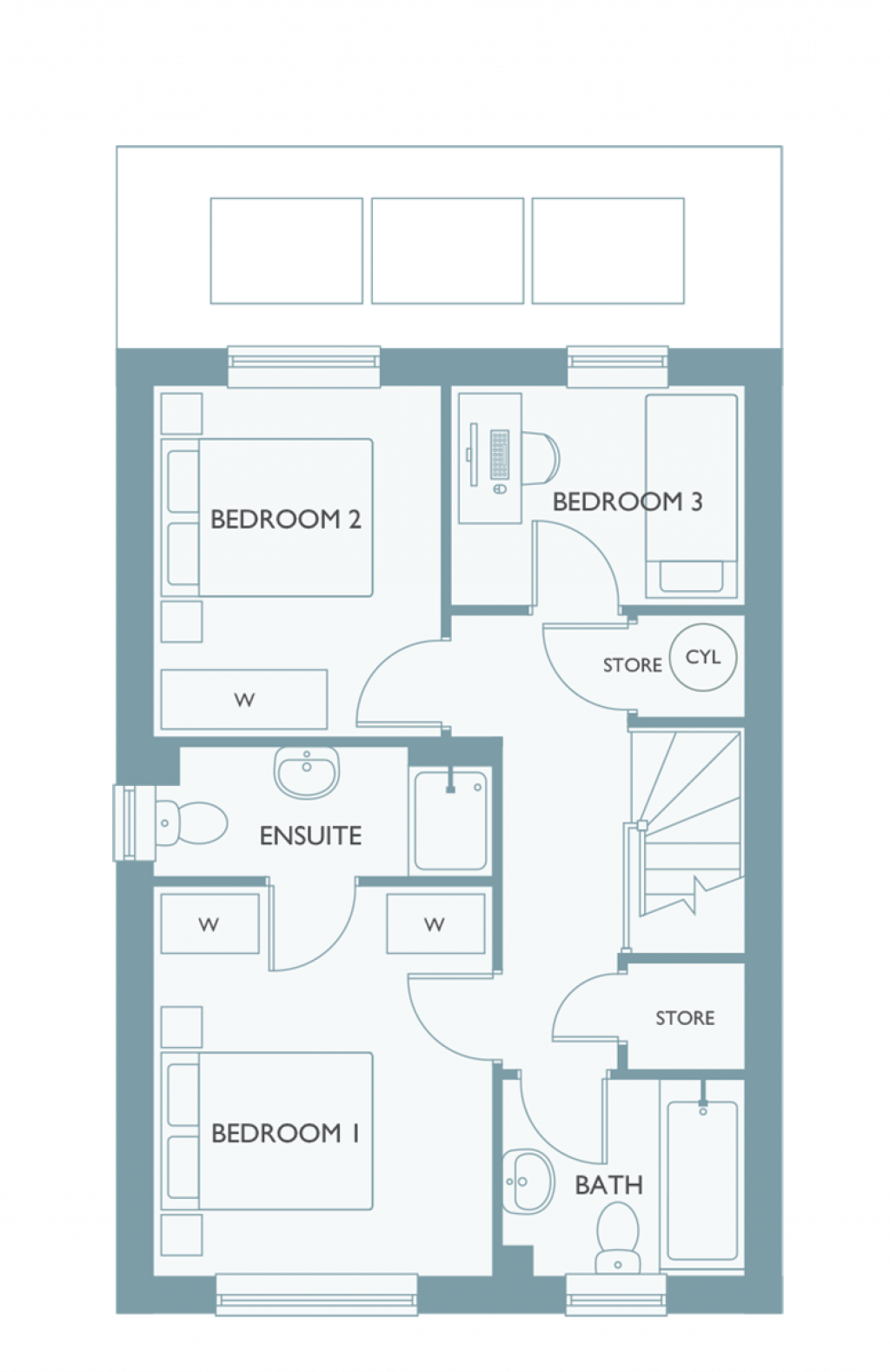 Hawks View, 
Castleton, 
Rochdale, 
OL11 3BZ
 floorplan