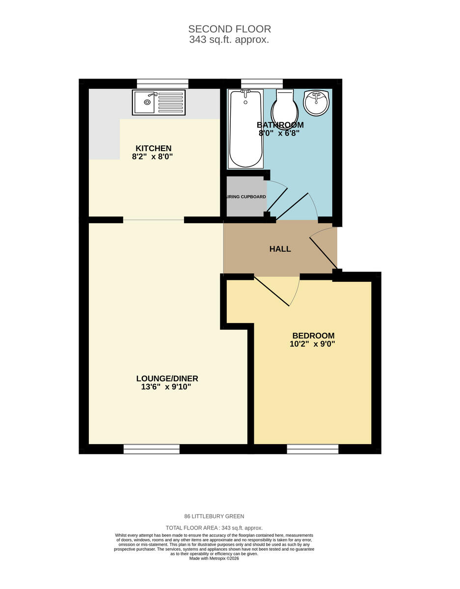 Littlebury Green, Basildon, SS13 floorplan