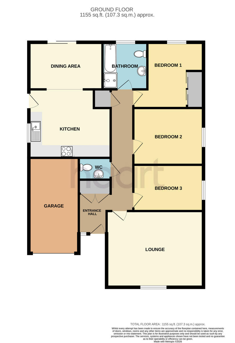 Ingham Hall Gardens, Parson Drove floorplan