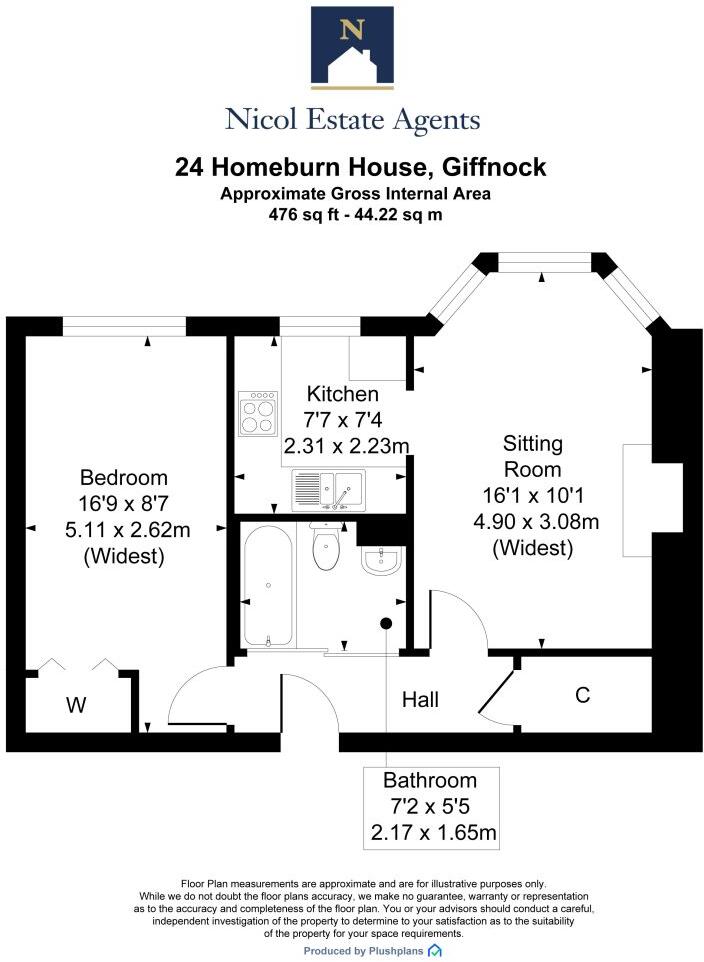 Homeburn House, Giffnock floorplan