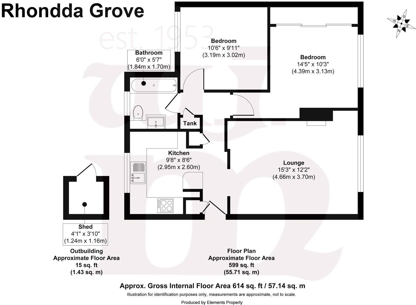 Rhondda Grove, Mile End, E3 floorplan