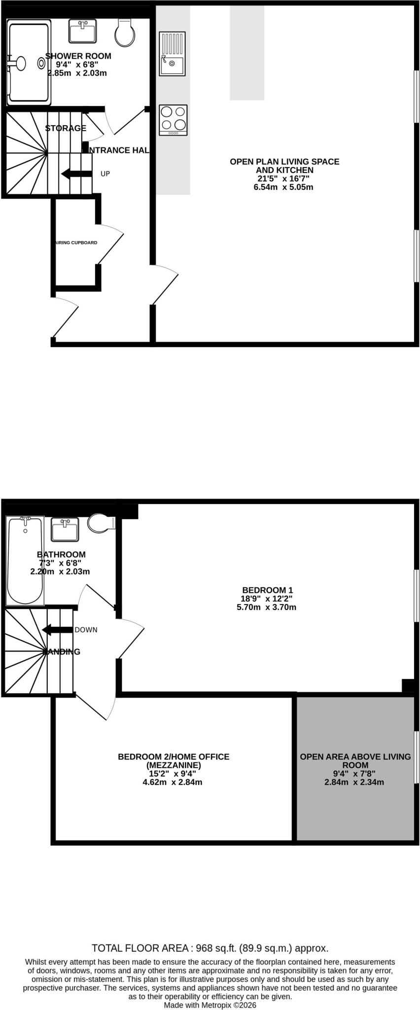 The Shamrock, Ipswich floorplan