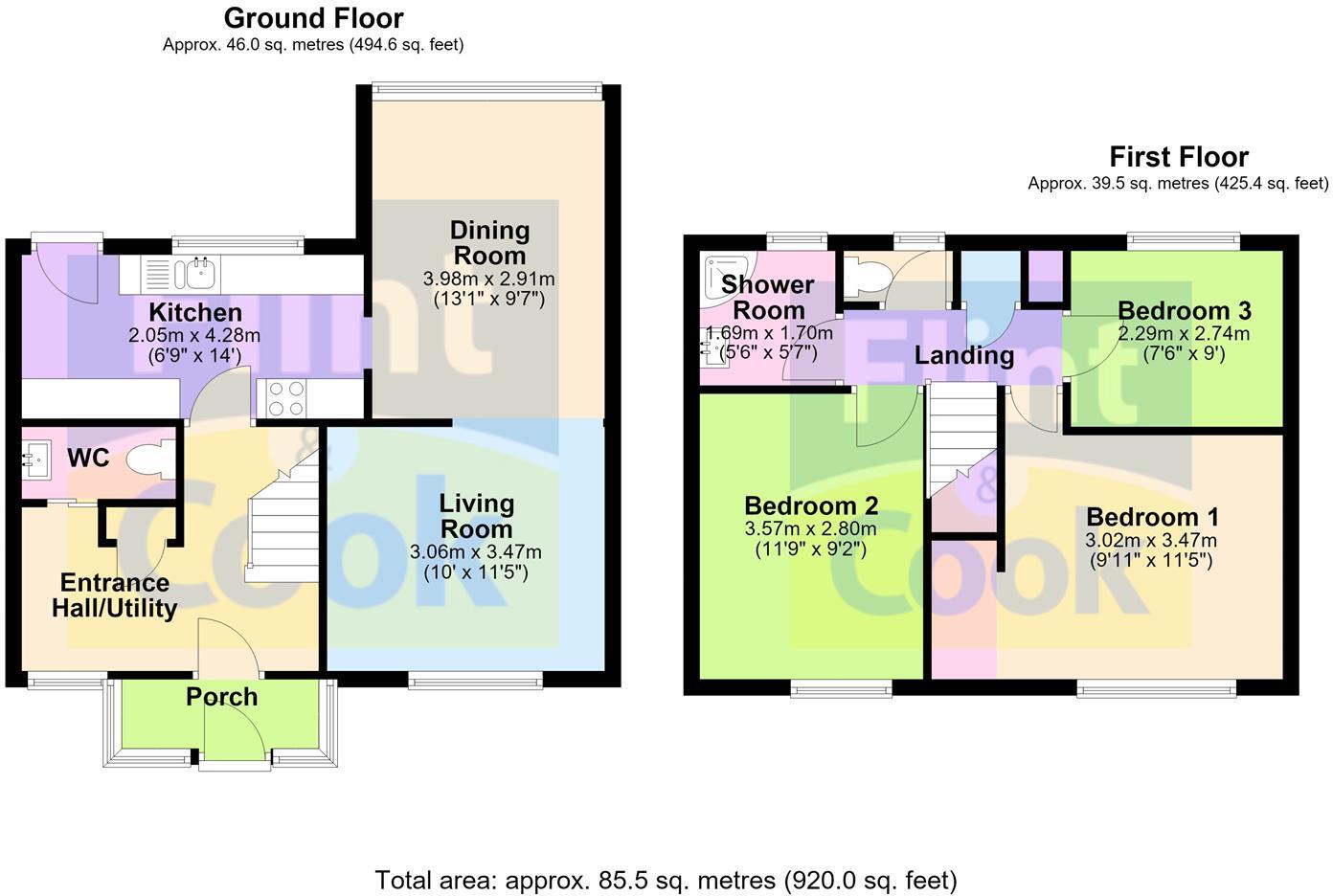 Merestone Road, Hereford floorplan