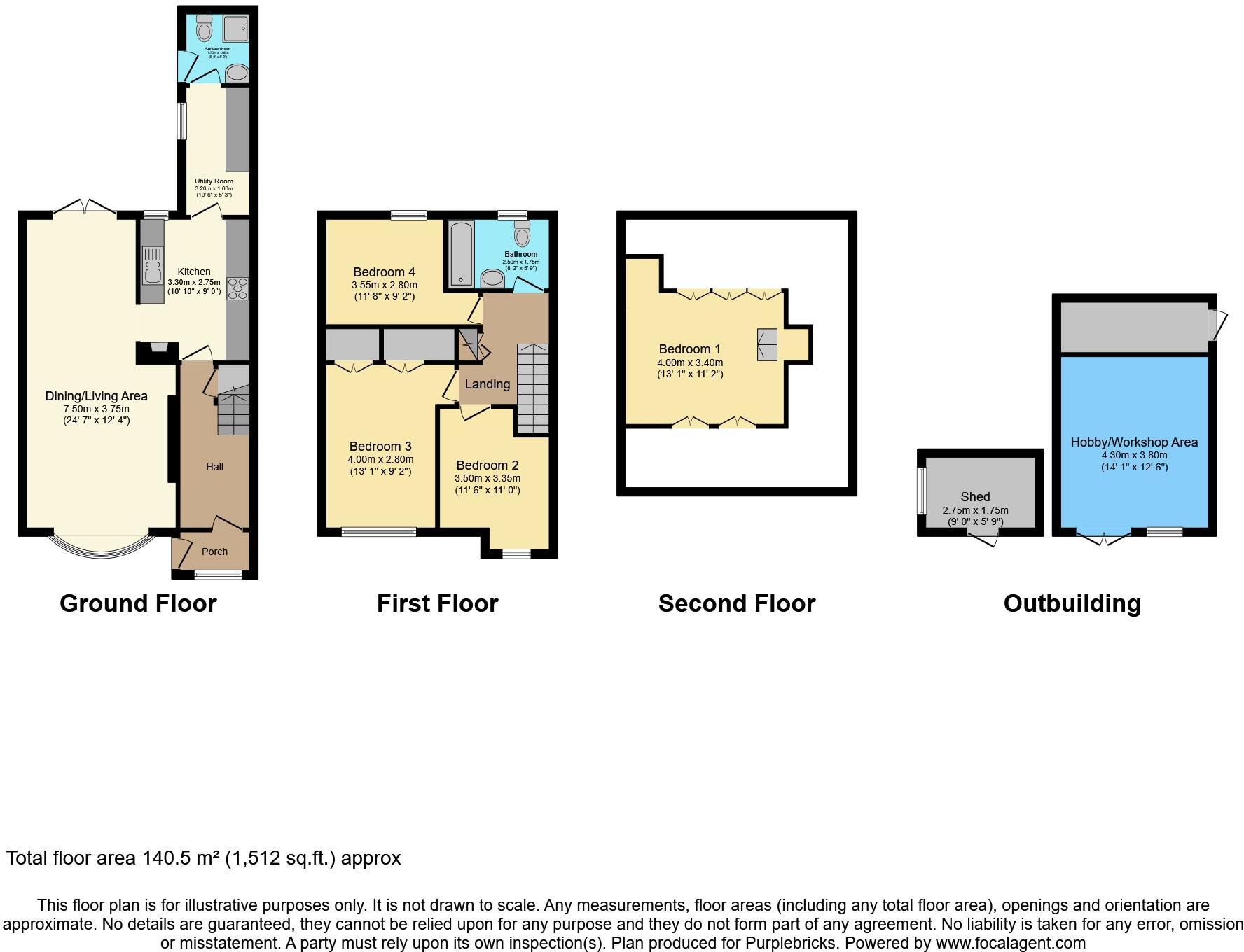 Perkyn Road, Leicester, LE5 floorplan