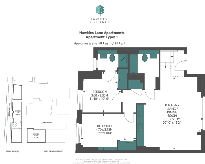 Hawkins & George, Bristol Bristol BS1 floorplan