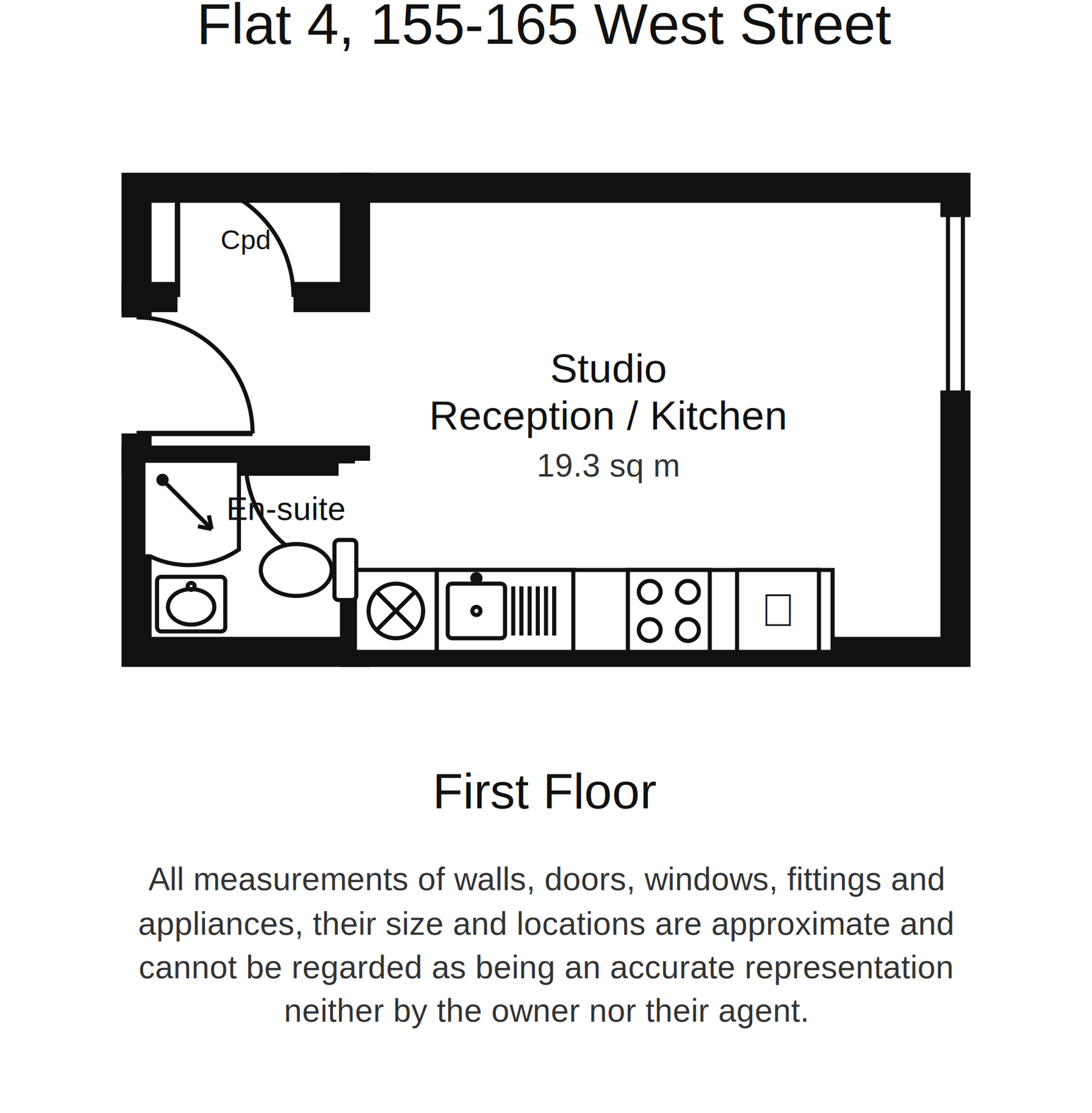 Flat 4, Malago Scholar Quarters, 157-159 West Street, Bristol floorplan